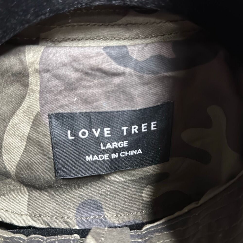 Love Tree Women’s Camouflage Full Zip Utlity Jacket Size Large - Picture 3 of 6